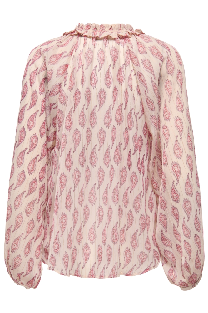 ONLVIENNA L/S BLOUSE WVN 15372465 MOONBEAM/VIENNA PRI